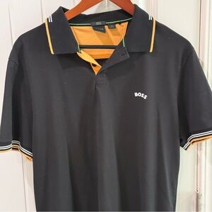 Hugo Boss BOSS Slim Fit Stretch Polo Shirt Black XXL Short Sleeve